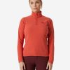 Fleece | Women Helly Hansen W Daybreaker 1/2 Zip Fleece, Poppy Red 101 Poppy Red