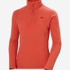 Fleece | Women Helly Hansen W Daybreaker 1/2 Zip Fleece, Poppy Red 101 Poppy Red