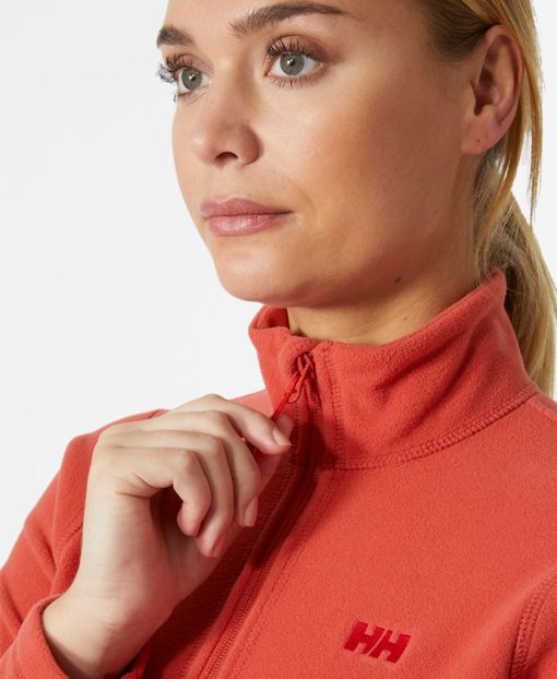 Fleece | Women Helly Hansen W Daybreaker 1/2 Zip Fleece, Poppy Red 101 Poppy Red