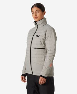 Outdoor & Hiking Jackets | Women Helly Hansen W Elevation Lifaloft Down 917 Mellow Grey