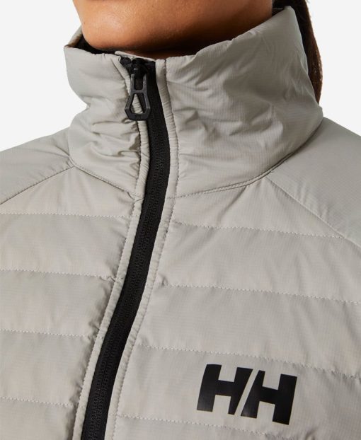 Outdoor & Hiking Jackets | Women Helly Hansen W Elevation Lifaloft Down 917 Mellow Grey