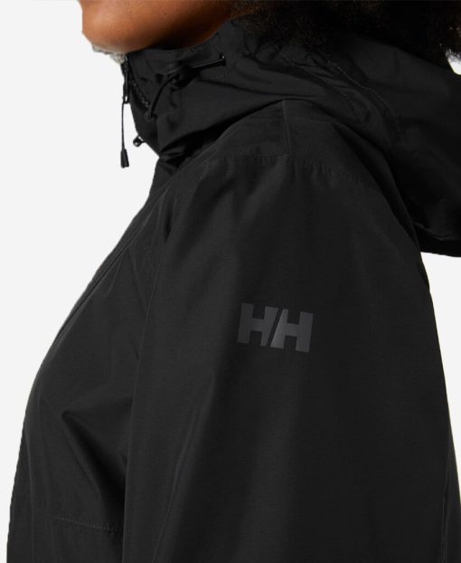 Urban Jackets | Women Helly Hansen W Essence Mid Rain Coat, Black 990 Black