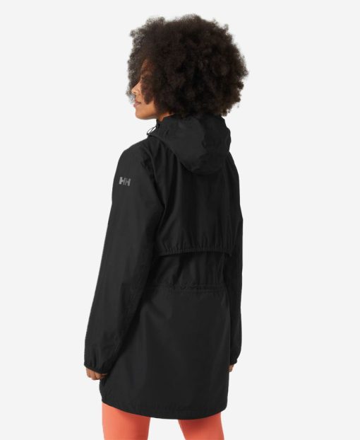 Urban Jackets | Women Helly Hansen W Essence Mid Rain Coat, Black 990 Black