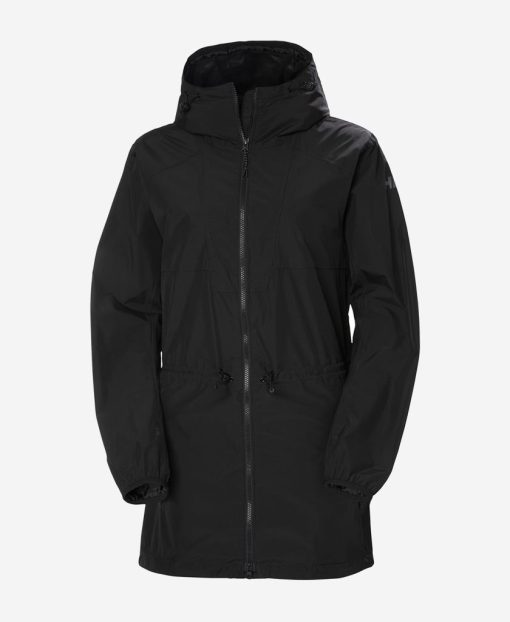 Urban Jackets | Women Helly Hansen W Essence Mid Rain Coat, Black 990 Black