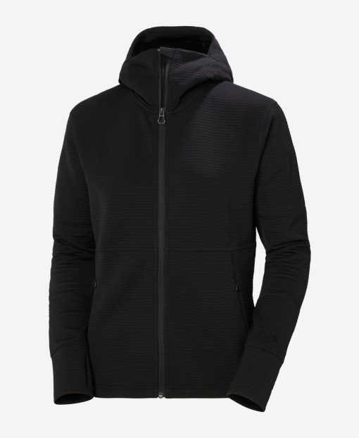 Hoodies & Jumpers | Women Helly Hansen W Evolved Air Hooded Midlayer, Black 990 Black