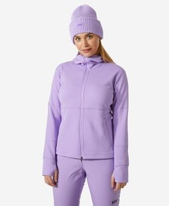 Hoodies & Jumpers | Women Helly Hansen W Evolved Air Hooded Midlayer, Heather 699 Heather