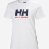 T-Shirts | Women Helly Hansen W Hh Logo T-Shirt, White/Navy