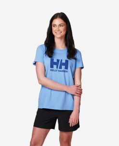 T-Shirts | Women Helly Hansen W Hh Logo T-Shirt, Bright Blue 627 Bright Blue