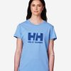 T-Shirts | Women Helly Hansen W Hh Logo T-Shirt, Bright Blue 627 Bright Blue