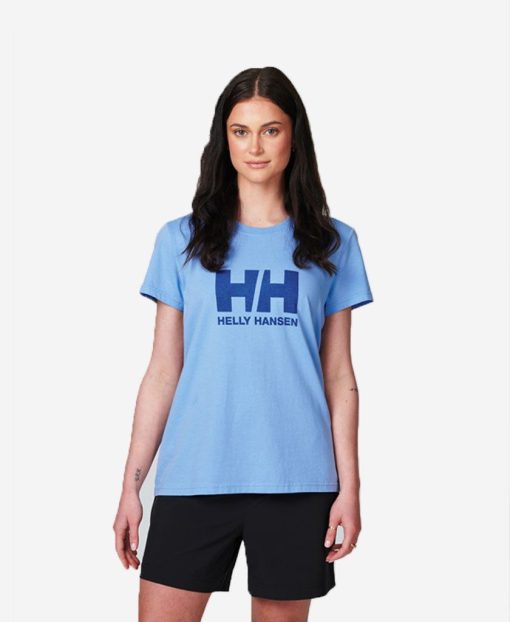 T-Shirts | Women Helly Hansen W Hh Logo T-Shirt, Bright Blue 627 Bright Blue