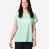 T-Shirts | Women Helly Hansen W Hh Logo T-Shirt, Mint 419 Mint