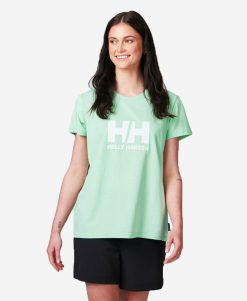 T-Shirts | Women Helly Hansen W Hh Logo T-Shirt, Mint 419 Mint