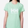 T-Shirts | Women Helly Hansen W Hh Logo T-Shirt, Mint 419 Mint