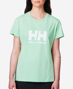 T-Shirts | Women Helly Hansen W Hh Logo T-Shirt, Mint 419 Mint