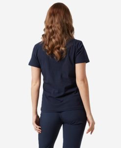 T-Shirts | Women Helly Hansen W Hh Logo T-Shirt, Navy 598 Navy