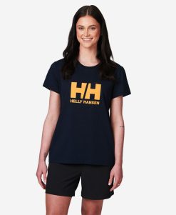 T-Shirts | Women Helly Hansen W Hh Logo T-Shirt, New Navy 597 Navy