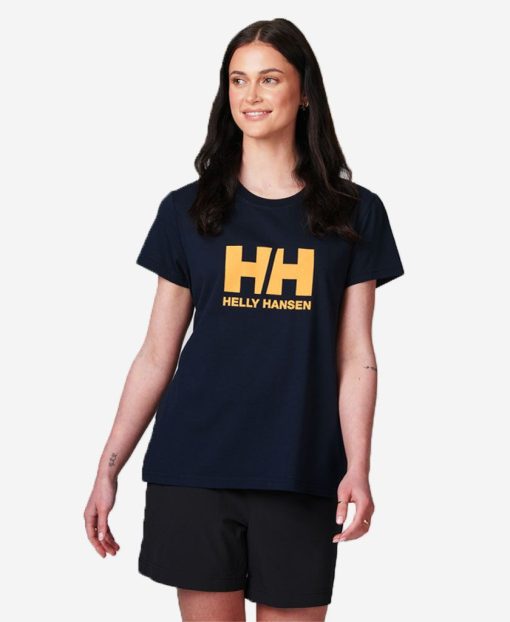 T-Shirts | Women Helly Hansen W Hh Logo T-Shirt, New Navy 597 Navy