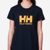 T-Shirts | Women Helly Hansen W Hh Logo T-Shirt, New Navy 597 Navy