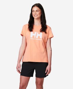 T-Shirts | Women Helly Hansen W Hh Logo T-Shirt, Rose Quartz 058 Rose Quartz