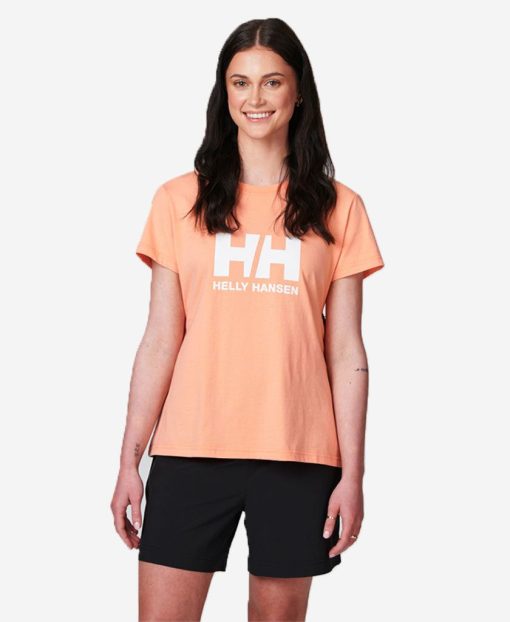 T-Shirts | Women Helly Hansen W Hh Logo T-Shirt, Rose Quartz 058 Rose Quartz