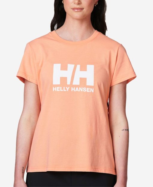 T-Shirts | Women Helly Hansen W Hh Logo T-Shirt, Rose Quartz 058 Rose Quartz