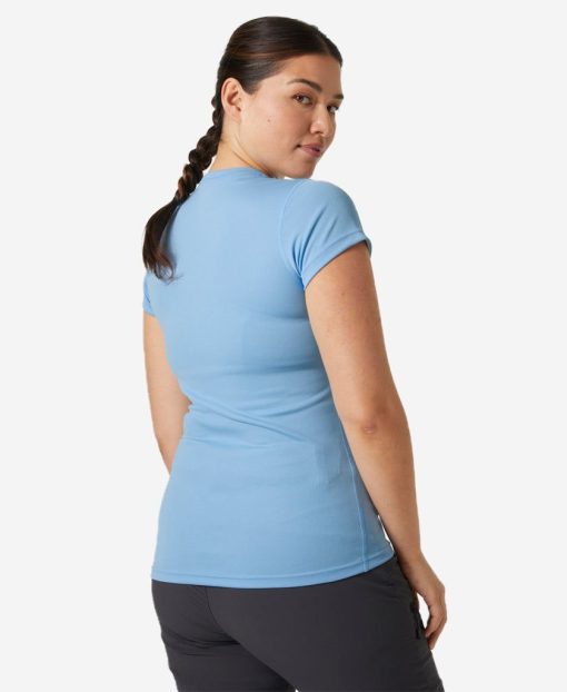 Baselayer Tops | Women Helly Hansen W Hh Tech T-Shirt, Bright Blue 627 Bright Blue