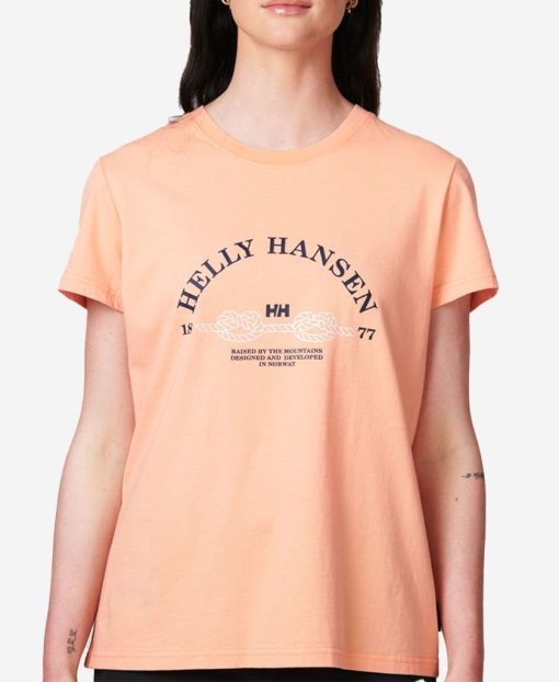 T-Shirts | Women Helly Hansen W Knotted T-Shirt, Rose Quartz 058 Rose Quartz