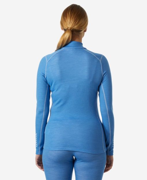 Baselayer Tops | Women Helly Hansen W Lifa Merino Midw Gra 1/2 Zip, Ultra Blue 554 Ultra Blue Star Pixel