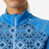 Baselayer Tops | Women Helly Hansen W Lifa Merino Midw Gra 1/2 Zip, Ultra Blue 554 Ultra Blue Star Pixel