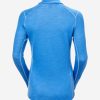 Baselayer Tops | Women Helly Hansen W Lifa Merino Midw Gra 1/2 Zip, Ultra Blue 554 Ultra Blue Star Pixel