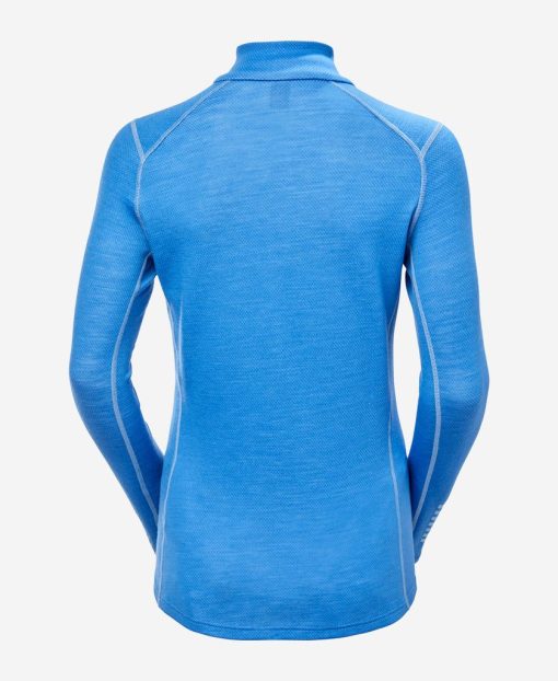 Baselayer Tops | Women Helly Hansen W Lifa Merino Midw Gra 1/2 Zip, Ultra Blue 554 Ultra Blue Star Pixel