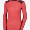 Baselayer Tops | Women Helly Hansen W Lifa Merino Midweight Crew, Poppy Red 101 Poppy Red