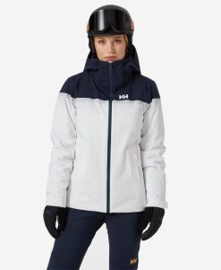 Snow Jackets | Women Helly Hansen W Motionista Lifaloft Jacket, White 004 White