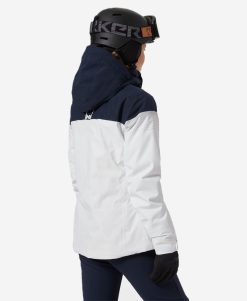 Snow Jackets | Women Helly Hansen W Motionista Lifaloft Jacket, White 004 White