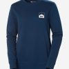 Hoodies & Jumpers | Women Helly Hansen W Nord Graphic Sweatshirt, Ocean 584 Ocean