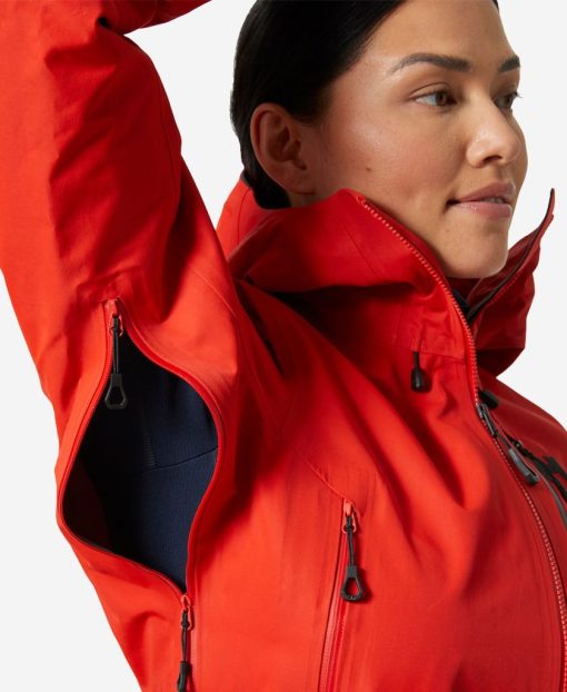 Outdoor & Hiking Jackets | Women Helly Hansen W Odin 9 Worlds Infinity Jacket, Infinity Red 126 Infinity Red