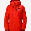 Outdoor & Hiking Jackets | Women Helly Hansen W Odin 9 Worlds Infinity Jacket, Infinity Red 126 Infinity Red