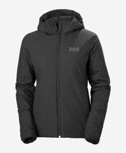 Insulated Midlayer Jackets | Women Helly Hansen W Odin Stretch Hooded Insulator Jacket, Black 991 Black