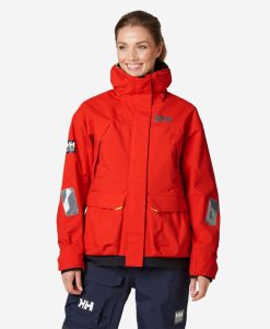 Sailing Jackets | Women Helly Hansen W Pier Jacket, Alert Red 222 Alert Red