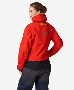 Sailing Jackets | Women Helly Hansen W Pier Jacket, Alert Red 222 Alert Red