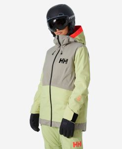 Snow Jackets | Women Helly Hansen W Powchaser 2.0 Jacket, Iced Matcha 498 Iced Matcha