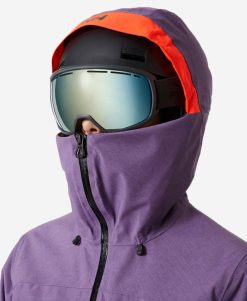 Snow Jackets | Women Helly Hansen W Powderqueen 3.0 Jacket, Crushed Grape 678 Crushed Grape