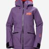 Snow Jackets | Women Helly Hansen W Powderqueen 3.0 Jacket, Crushed Grape 678 Crushed Grape