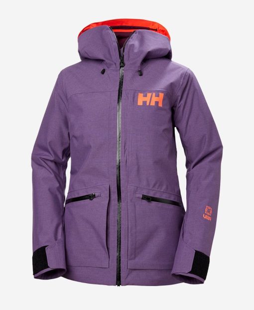 Snow Jackets | Women Helly Hansen W Powderqueen 3.0 Jacket, Crushed Grape 678 Crushed Grape