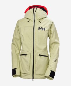 Snow Jackets | Women Helly Hansen W Powderqueen 3.0 Jacket, Iced Matcha 498 Iced Matcha