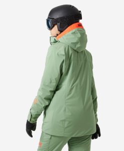 Snow Jackets | Women Helly Hansen W Powshot Jacket, Jade 2.0