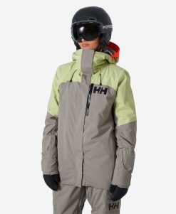 Snow Jackets | Women Helly Hansen W Powshot Jacket, Iced Matcha 498 Iced Matcha