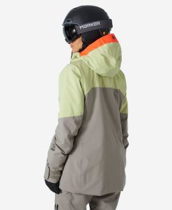 Snow Jackets | Women Helly Hansen W Powshot Jacket, Iced Matcha 498 Iced Matcha