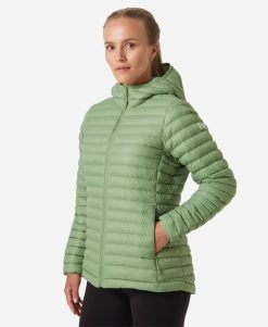 Outdoor & Hiking Jackets | Women Helly Hansen W Sirdal Hooded Insulator Jacket, Jade 2.0 406 Jade 2.0