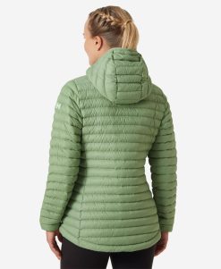 Outdoor & Hiking Jackets | Women Helly Hansen W Sirdal Hooded Insulator Jacket, Jade 2.0 406 Jade 2.0